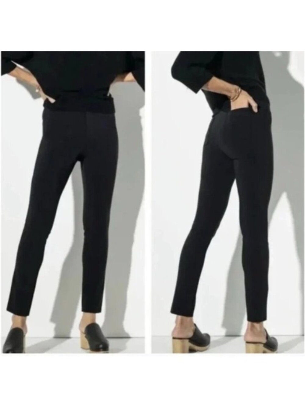 The Reset R Label Black Pants Skinny Stretch Pant Black Work Small